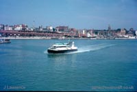 The SRN6 with Hoverlloyd - Leaving Ramsgate (submitted by Pat Lawrence).